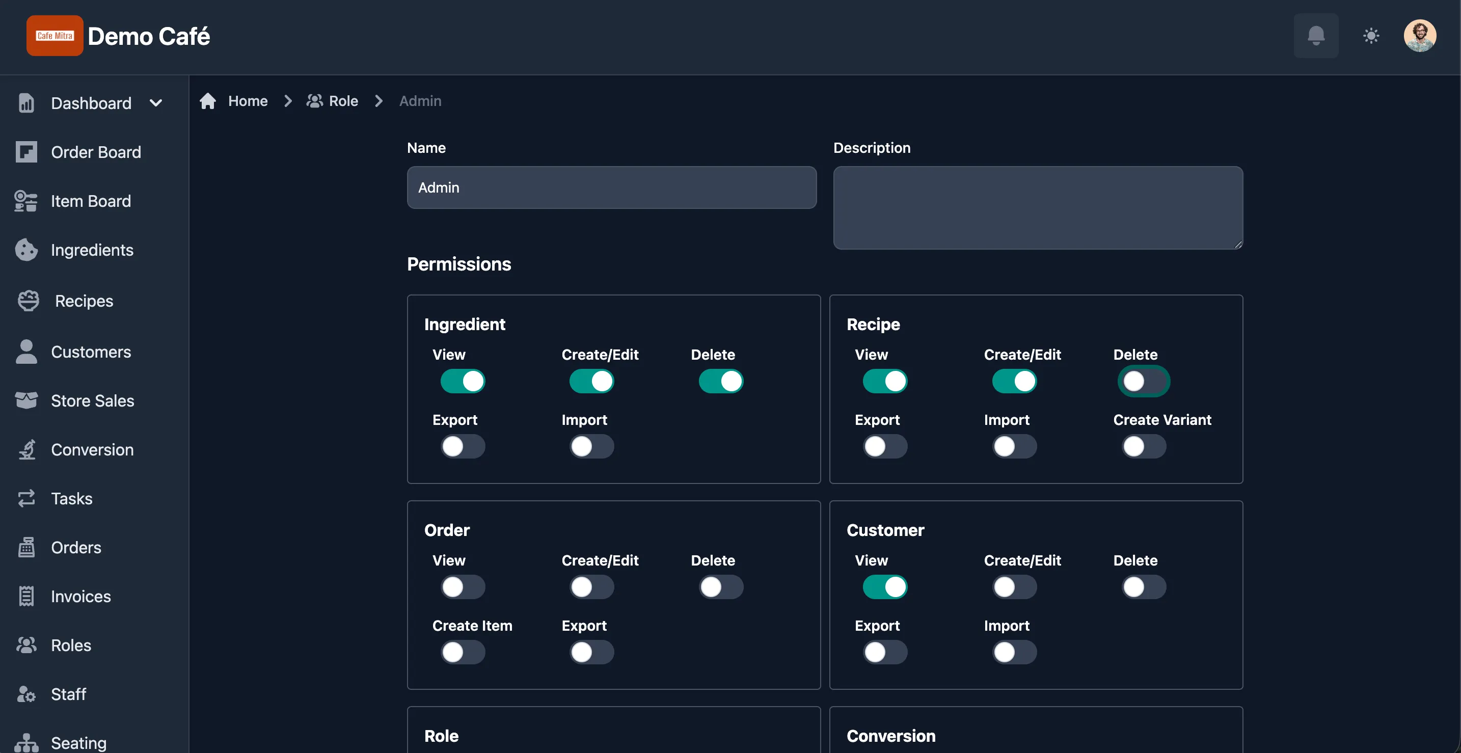 Role management and permissions control for your staff